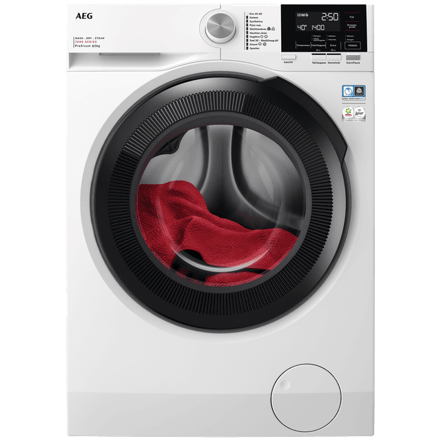 AEG LWR73864 ProSteam -  Was-droogcombinatie - 8 kg + 5 kg - 1600 rpm - 76 dB