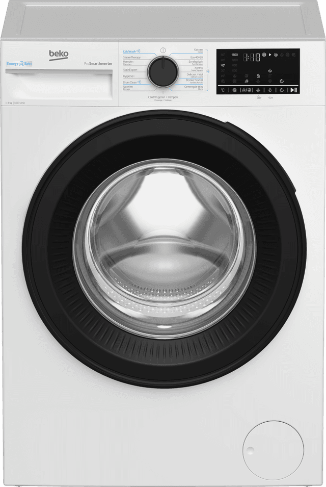 BEKO B3WM4961W - EnergySpin - Wasmachine Voorlader - 9 kg - 1600 rpm - 78 dB