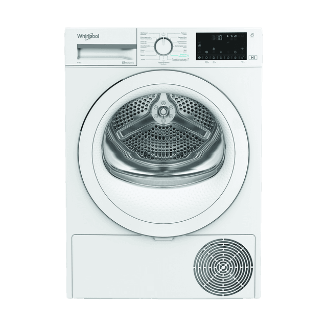 WHIRLPOOL C WD 94M WWS BE - Warmtepompdroger - 9 kg - 63 dB - Energielabel C Warmtepompdroger