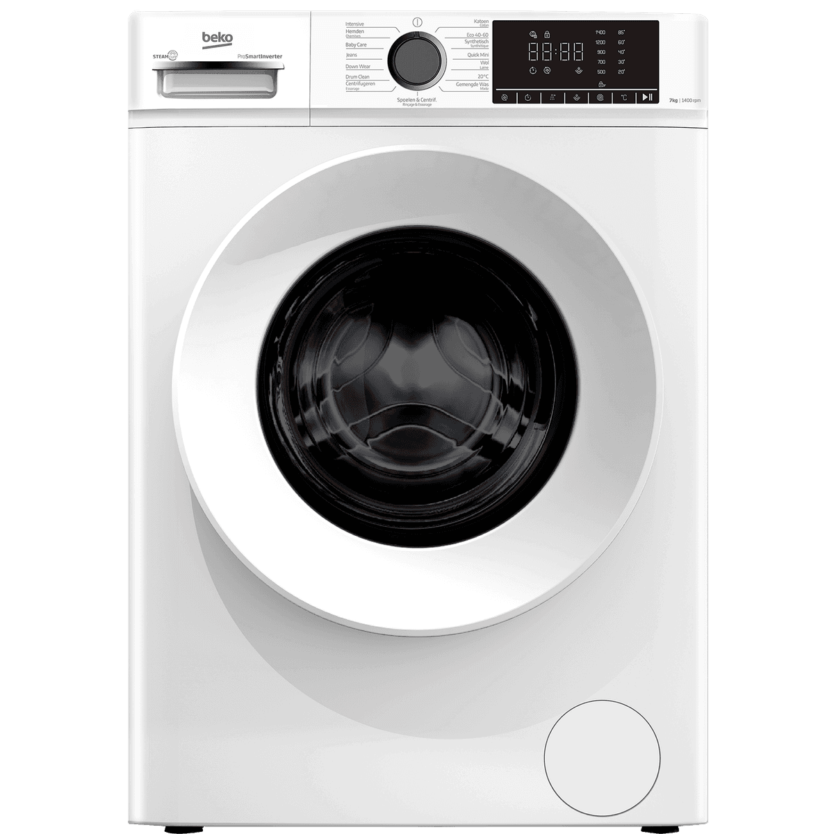 BEKO B1W764W BE - SteamCure - Wasmachine - 7 kg - 1400 rpm - 76 dB Wasmachine (7 kg, 1400 rpm, A) — afbeelding 1