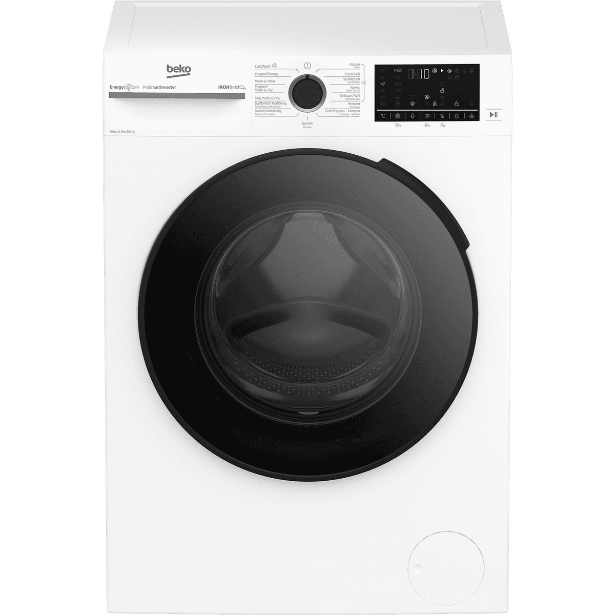 BEKO BM5DFT4941W - EnergySpin - Was-droogcombinatie - 9 kg + 6 kg - 1400 rpm - 76 dB Was-droogcombinatie — afbeelding 1
