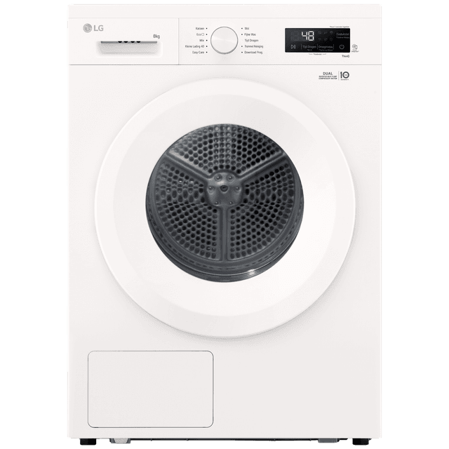 LG RHX1008NWH - Warmtepompdroger - 8 kg - 64 - Energielabel C