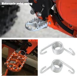 JHUBERS- Voetsteun Gegalvaniseerd - Voetsteunen Motorcross - Voetsteun 1 Paar - Compatibel met 125-530 EXC/EXC-F - Geschikt voor Husqvarna Tc65 2017-2018 - Lichtgewicht 20g - Motorsteunen — thumbnail 2