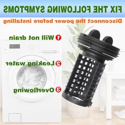 Dailygoods - Pluisfilter-inzetstuk voor Wasmachine en Droger, Vervangingsonderdeel — thumbnail 5