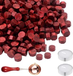 Octagonale Gouden Wasbolletjes voor Cadeauverpakking, Trouwaankondigingen en Gepersonaliseerde Enveloppen - 400 Stuks — thumbnail 3