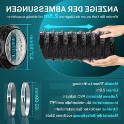 Dailygoods - HG Power 75 mm afvoerslang, 2,5 m, flexibele pvc-aluminium buis, ventilatieslang, geluidsgeïsoleerde aluminium flexibele slang, afvoerbuis voor groeitent, droger, mobiele airconditioning — thumbnail 5