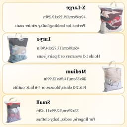 4 Stuks Mesh Waszakken voor Wasmachine - Hangende Wasmand voor Delicate Kleding, Zipper Opening voor Jassen, Truien, Lingerie en Sokken — thumbnail 5