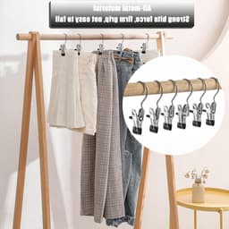 Set van 20 Kledingknijpers - Draagbare Kledingclips met 360° Beweging voor Broeken, Schoenen en Handdoeken - Sterke Metalen Haken met Tangen — thumbnail 2