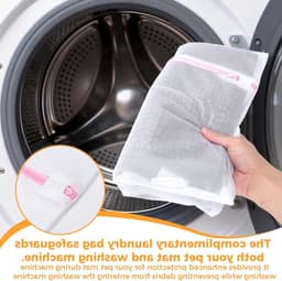 Wasbare Mat voor Cavia's en Kleine Dieren, 40 x 60 cm, Inclusief Waszak, Absorberend en Antislip, Ideaal voor Kooi en Binnengebruik, Grijs — thumbnail 3