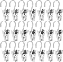 NTH products- Gordijnclips Roestvrij staal - Gordijnringen - Gordijnhaken metaal - Klemmen - Fotoclips - 100 Stuks — thumbnail 1