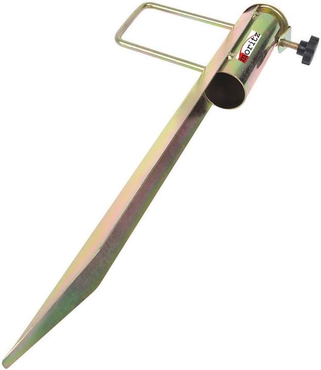 Parasolhouder Grondanker - Bodemhuls Parasol - Terras Stabiliseren - Verzinkt Staal - 45 cm Lengte - Zilver — afbeelding 1