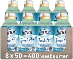 Lenor - Wasverzachter Fresh Air Noorderlicht 50 Wasbeurten - 8 x 700 ml - Voordeelverpakking — thumbnail 2