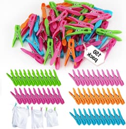 150 Stuks Wasknijpers Antislip, Vuilafstotend en Windbestendig voor Kleding Hangers en Racks — thumbnail 1