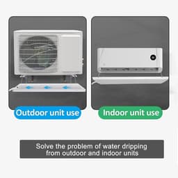 Opvangbak Airco - Lekbak Condenswater - Voorkomt Waterschade - Universeel Ontwerp - 930 x 430 mm - Grijs — thumbnail 2