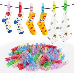 Mini Clips - Kleine Klemmen - Foto's Ophangen - Veelzijdige Decoratie - 110 Stuks - Gekleurd — thumbnail 1
