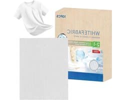 Witte Textielverf - Wasgoed Witmakende Vellen - Kleding Opfrissen - Individueel Verpakt - 10 Vellen - Wit