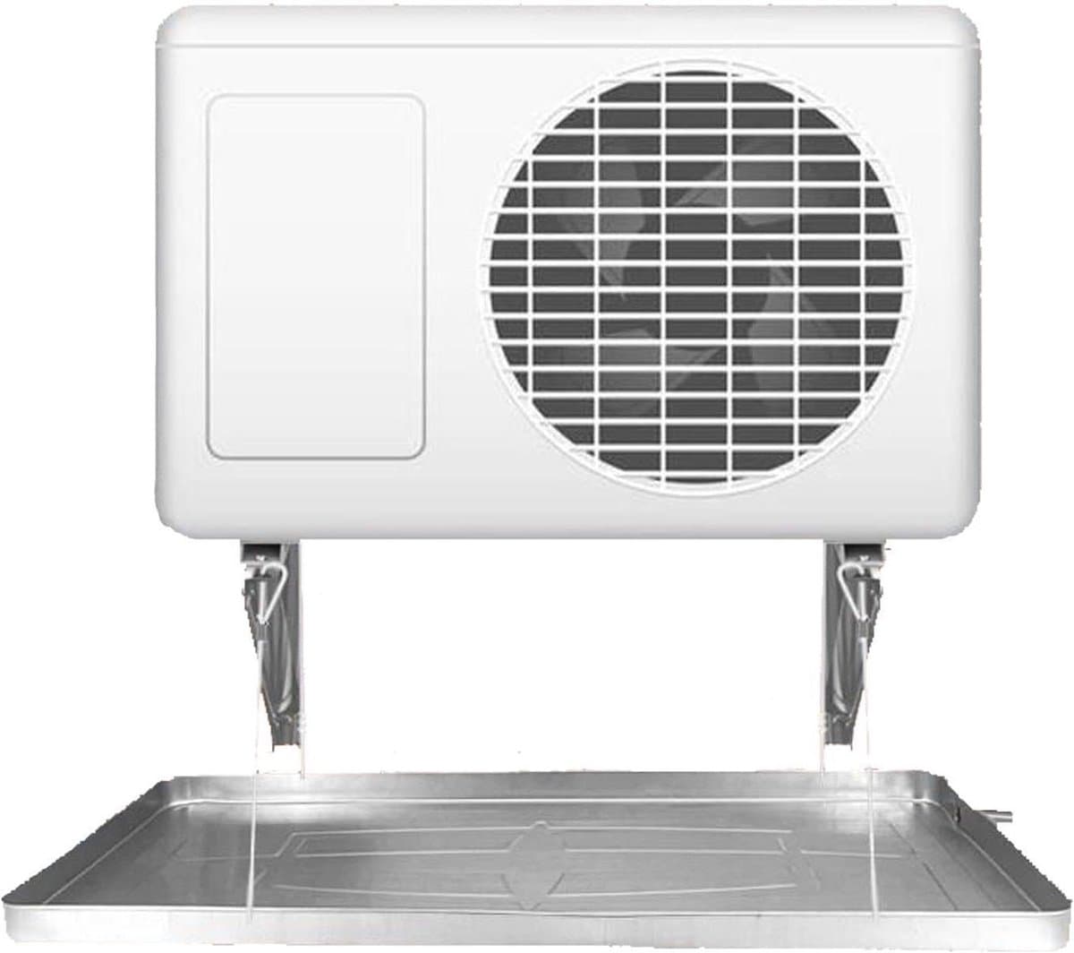 Condensbak Airco - Afvoerbak Warmtepomp - Water Afvoeren - Roestvrij Staal - 84x39 cm - Zilver — afbeelding 1