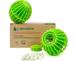 SnelShoppen - Droogballen - 2x Herbruikbare Droogballen - Verminder Droogtijd met 35% - Verbetert Luchtcirculatie - Natuurlijke Ingrediënten - Energie