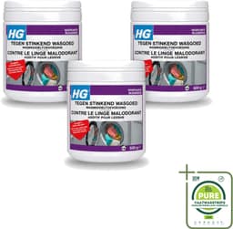 3 x HG - Wasruimte - Tegen Stinkend Wasgoed - Wasmiddeltoevoeging - 500 g - Grootverpakking - Vaatwasstrips - Wasmiddel Tegen Stank - Stinkend Wasgoed - Wasmiddel Toevoeging - Stankmoleculen Verwijderen - Fris Wasgoed — thumbnail 1