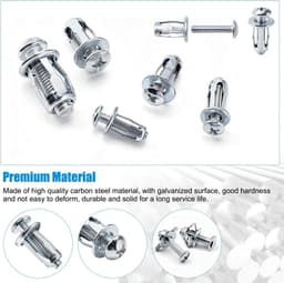 15 Stuks M6x25 mm Bloembladmoeren Expansiemoeren, Jack Nuts Petal Nuts, voor Holle Wanden, Reclameborden, Karton — thumbnail 3