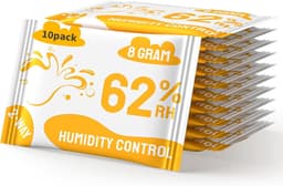 2-weg vochtregulering, 62% luchtvochtigheid terpenen & aromabescherming, 8 g vochtregelaar voor het bewaren van kruiden beschermt tot 28 g - 10 stuks — thumbnail 1