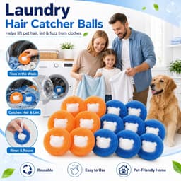 Haarballen voor de wasmachine - Herbruikbaar - Verwijdert dierenharen - Effectief voor kleding - ShopVlot — thumbnail 5