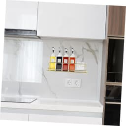 1set Muurbevestigde Keuken Kruidenset Metalen Opslagrek Voor Kruidenset Toiletten Eenvoudig Te Installeren Verwijderen Voor Ruimtes Organisatie De Keuken Badkamer — thumbnail 4