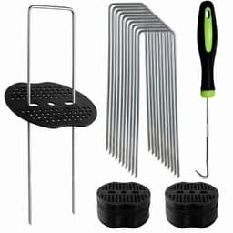 100 U-vormige Grondankers met Schijven voor Tuin en Laan — thumbnail 1
