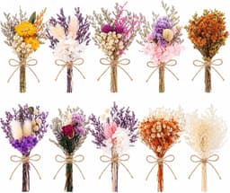 10 stuks charmant droogbloemenboeket kleine wilde bloemdecor — thumbnail 1
