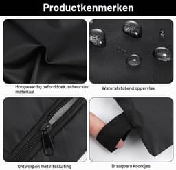Waterdichte Waszakken Set van 2, 39.5×27.5cm, Ideaal voor Vuile Kleding en Reizen met Ritsluiting — thumbnail 5