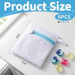 Waszak Set van 6 - Mini Wasmachine Netzak voor Delicaat Textiel — thumbnail 4