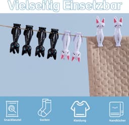 Set van 12 Winddichte Kledingklemmen van Kunststof — thumbnail 3