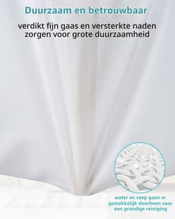 Set van 2 Mesh Waszakken voor Delicate Kleding, 30x40cm Waszakken voor Wassen en Beschermen — thumbnail 4