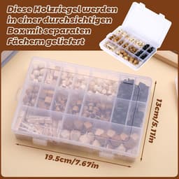 Decoratieve Houten Pushpins Clips voor Kurkborden en Knutselwerk — thumbnail 3
