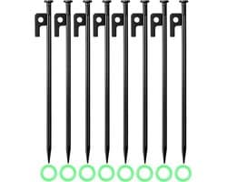 Grondankers 35 cm - 8 Stuks Metalen Haringen voor Camping en Outdoor Activiteiten