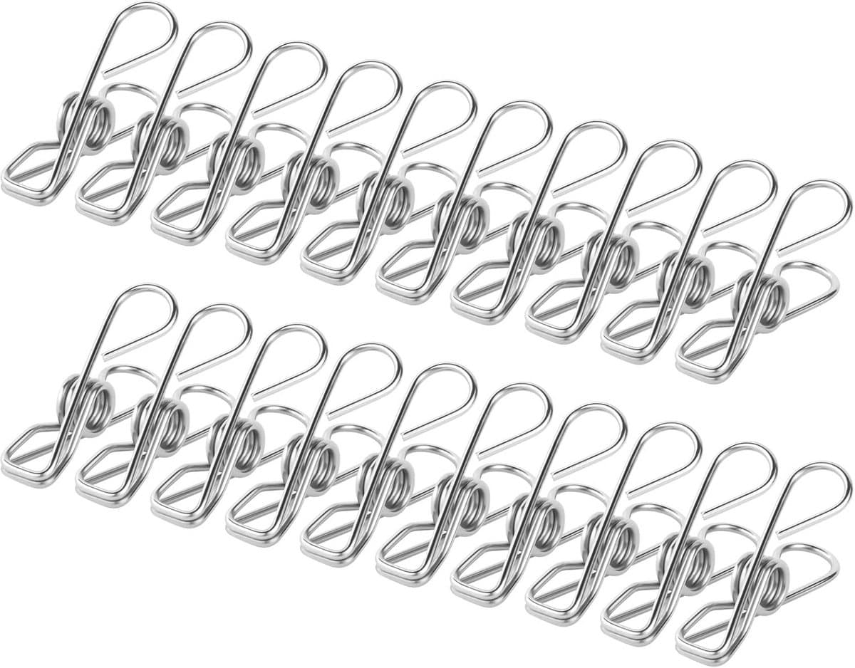 Roestvrijstalen Wasknijpers Set van 100 - 4.5 cm Clip Pins voor Kleding, Sok, Handdoek en Multifunctioneel Gebruik — afbeelding 1