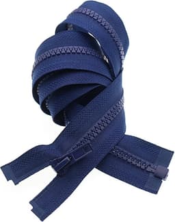 2x Scheidbare Ritssluiting 68,6 cm Marineblauw - Sterke Kunststof Ritsen voor Jassen, Tassen en DIY — thumbnail 4