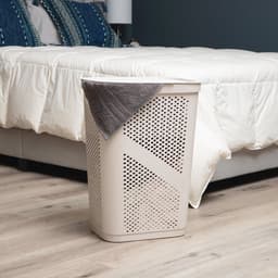 60L Slanke Wasmand met Deksel - Geventileerd en Duurzaam — thumbnail 2