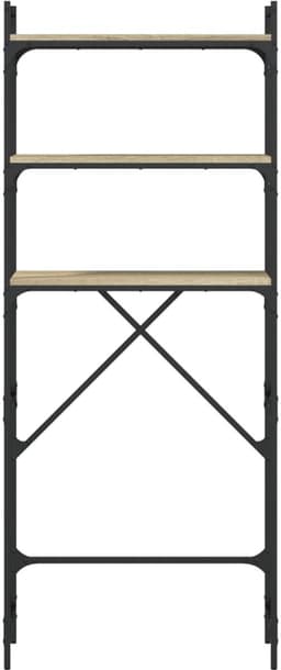 Wasmachine rek - Opbergrek - Wasmachine meubel - Opbouwmeubel - Toilet Rek - 67x25x163 cm - Sonoma Eiken — thumbnail 5