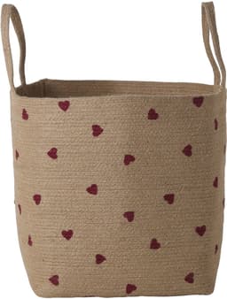 Vertbaudet Opbergmand XL van jute Coeur — thumbnail 1