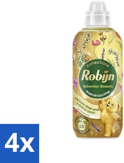 4 x Robijn – Wasverzachter – Bohemian Blossom – 765 ml - Wasverzachter - Bloemige Geur - Wasverzachter Fles - Kleding Verzorgen - Vezels Beschermen — thumbnail 1