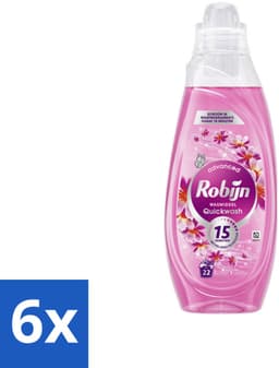 6 x Robijn – Vloeibaar Wasmiddel – Advanced Quickwash Sunset Bloom – Pro-Speed Technologie - 837 ml - Snel Wasmiddel - 15 Minuten Was - Vloeibaar Wasmiddel - Frisse Geur - Korte Wasprogramma — thumbnail 1