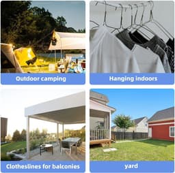 Waslijn uittrekbaar - Doorzichtig - 30 m - Stalen Kern met PVC Coating - Voor Outdoor Gebruik — thumbnail 2