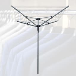 Droogmolen - Droogtoren - Kleding Drogen - Inclusief grondanker - 40 meter lijn - Grijs — thumbnail 3
