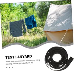 Hangar Touw - Drooglijn Kamperen - Kleding Drogen - Windproof Ontwerp - 430 cm Lengte - Zwart — thumbnail 4