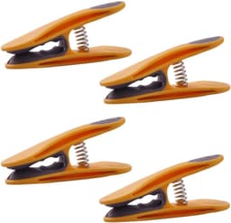 Wasknijpers met zak - Kledingklemmen set - Kleding drogen - Softgrip voorkomt afdrukken - 48 stuks - Geel — thumbnail 5