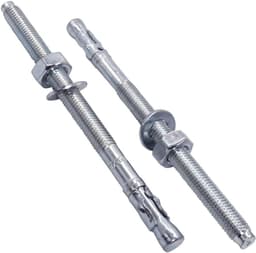 Wigankers M10 x 150 mm - Boutanker Betonnen plug - Muurbevestiging - Zelfuitzettend mechanisme - 20 stuks - Zilver — thumbnail 1