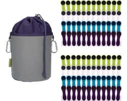 Waslijntjes Set - Kledinghaken - Kleding Drogen - Zachte Greep - 96 Stuks - Multicolor