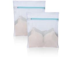 OTraki Mesh waszakken met ritssluitingen, 2 stuks 30 x 40 cm baby waszak voor wasgoed herbruikbare delicate waszak beha wasmachine tas voor sokken lingerie ondergoed