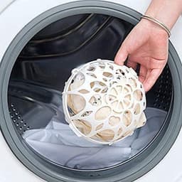 Bh-wasnetjes - wasnetjes - beschermen je bh tijdens het wassen en drogen - set van 2 - geschikt voor beugel-bh's - wit (één groot, één klein) — thumbnail 5
